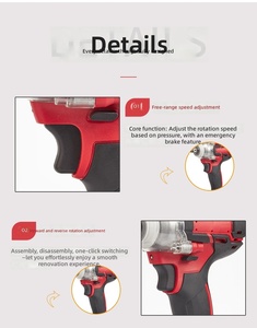 Llave <span class=keywords><strong>de</strong></span> <span class=keywords><strong>Impacto</strong></span> Inalámbrica sin Escobillas <span class=keywords><strong>de</strong></span> Alta Potencia, <span class=keywords><strong>Pistola</strong></span> Eléctrica <span class=keywords><strong>de</strong></span> Litio <span class=keywords><strong>de</strong></span> Alto Torque para Andamios Automotrices - Product Image 3