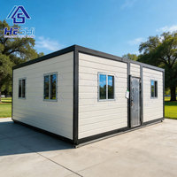 Maison préfabriquée en acier de 20 pieds ou 40 pieds, extensible, 1, 2, 3, 4 ou 5 chambres, pliable, prix compétitif, mini-maison