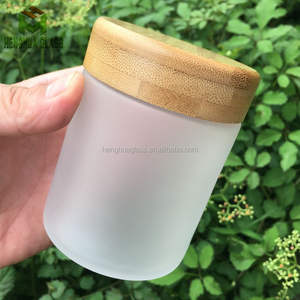 Pot de stockage en verre vitaminé à large bouche de 8oz Bouteilles de capsules de pilules Pot de conteneur d'herbes de 240ml avec bouchon de couvercle en bois de bambou à l'épreuve des enfants - Product Image 5