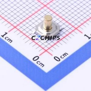 TD-1152SR-4.3H-160 Tactile Switch SMD-4P,5.2x5.2mm Switch Single Pole Single Throw Round Button 1.6N Vertical Mount - Product Image 1