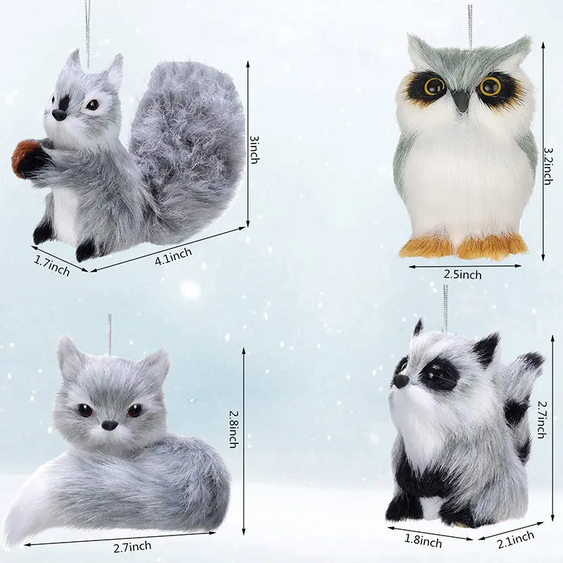 Multi-Typed Owlchristmas Decorations Supplies Easter Squirrel Toys Home Luces De Navidad