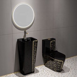 Inodoro de Cerámica de Alta Gama HUIKLER QP-05, de Una Pieza, con Doble Descarga, Autolimpieza, Acabado Glaseado, Taza Alargada, Diseño Moderno - Product Image 1