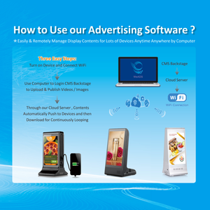 Popular Android 11 <span class=keywords><strong>4</strong></span> + 32G powerbank control remoto ad player Menú Digital restaurante Mesa publicidad pantalla - Product Image 6