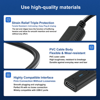 Câble adaptateur d'alimentation USB-C PD filaire pour Gamecube (NGC) avec puce intelligente intégrée, compatible avec les chargeurs Type-C, en PVC