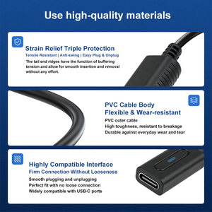 Câble adaptateur d'alimentation USB-C PD filaire pour <span class=keywords><strong>Gamecube</strong></span> (NGC) avec puce intelligente intégrée, compatible avec les chargeurs Type-C, en PVC - Product Image 4