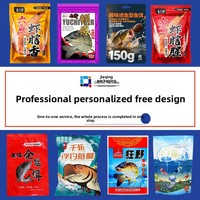 Sacs d'emballage pour appâts de pêche et nourriture pour oiseaux, auto-scellants, refermables, en BOPP/PET/PE composite, sur mesure, avec logo personnalisé, impression numérique