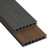 Planches de terrasse en composite WPC gaufrées 3D double face, résistantes aux termites et imperméables, pour jardin