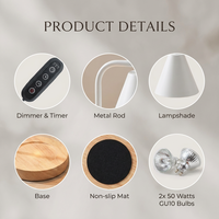 Vente chaude deux ampoules fondant nuit cire brûleur d'encens aromathérapie bois bougie chauffe-lampe
