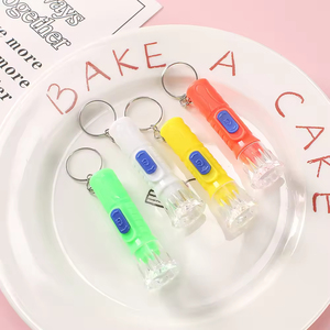 <b>Bright</b> Mini AA LED Keychain Flashlight Waterproof USB Rechargeable Camping <b>Torch</b> with Random Color Keyring - Product Image 1