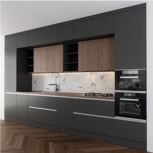American Style Luxury Design Solid Wooden Kitchen <strong>Cabinets</strong> With Kitchen <strong>Pantry</strong> Cupboards for Sale - Product Image 5