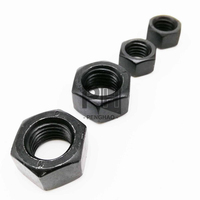 Boulon hexagonal en oxyde noir galvanisé antirouille d'usine OEM Acier au carbone Acier inoxydable SS304 316 DIN934 Écrous hexagonaux