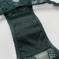 Love Secret Bragas de mujer transparentes de talle bajo tipo tanga con pedrería, encaje, lentejuelas, diseño hueco y letras