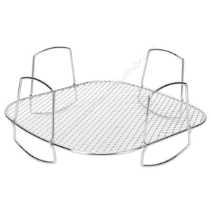 Accessoires de friteuse à air en acier inoxydable S056 en gros, support de drainage multifonctionnel antiadhésif et sûr pour les aliments - Product Image 1