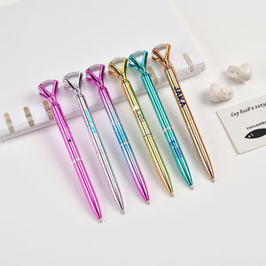 रचनात्मक हीरा मुद्रित लोगो बॉलपॉइंट पेन नवीनता 1.0 मिमी लेखन चौड़ाई धातु सामग्री विज्ञापन के लिए चौड़ाई धातु सामग्री - Product Image 3