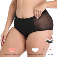 Culotte menstruelle taille haute en coton biologique tricoté pour femme – Nouvelle collection, vente flash