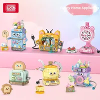 LO Z 8821-8826 Blocs de construction micro-particules animaux mignons et amusants, nature, électroménager (40 pièces) Cadeau pour enfants Modèle de maison à assembler