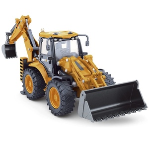 1704 Diecast Pelle Rétrocaveuse Chargeur Frontal 1/50 Métal Ingénierie Construction Tracteur Modèle Collection Bulldoze Camion pour Enfants - Product Image 4