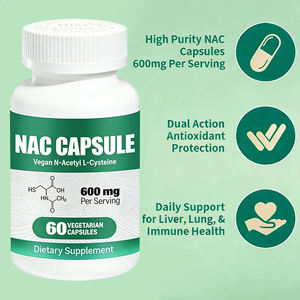 Capsules de NAC pur à haute puissance, complément alimentaire à base de N-acétylcystéine pour la détoxification du foie, l'antioxydation, la santé immunitaire et pulmonaire - Product Image 2