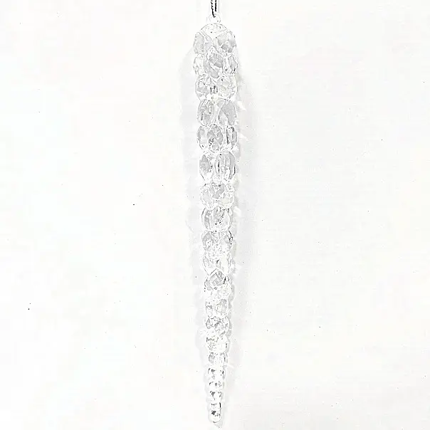 custom clear acrylic icicle ornament For hanging Christmas tree Decoration