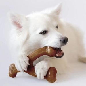 Juguete de Nylon Resistente para Perros con Forma de Hueso, Apto para Alimentos, para Masticadores Agresivos, con Sabor a Tocino, Pollo, Carne, Cacahuete y Madera - Product Image 6