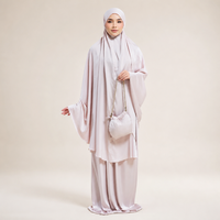Ensemble de prière Telekung pour femmes, vêtements islamiques modestes de poche