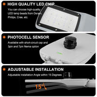 Vente flash : Boîtier d'éclairage LED de rue AC 150W IP66 en aluminium pour éclairage routier