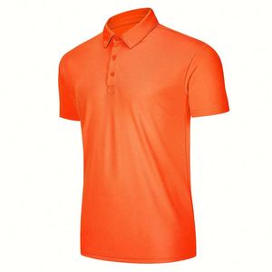 Design OEM/ODM Custom Brand Solid Blank Golf T Shirt Business Plain Polyester Quick Dry-Fit Work Uniform Unisex Polo Shirt - Product Image 3