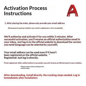 Número de Serie de Activación de Software Original Autodesk CAD, Autorización 2018-2025 - Product Image 2