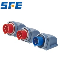 SFE deuxième génération SFN IP44 IP67 jaune rouge Blue16A 32A 63A 125A 220-415V 6H 2P + E 3pin/4pin/5pin prise d'appareil industriel