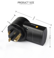 Enchufe Eléctrico con Interruptor de Luz, Control Remoto Inalámbrico