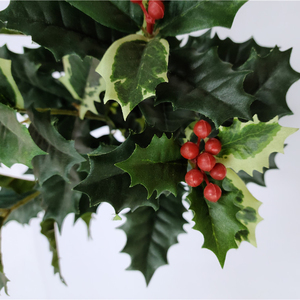 Nouvelle Conception Guirlande Décorative Artificielle <span class=keywords><strong>de</strong></span> Fleurs <span class=keywords><strong>de</strong></span> <span class=keywords><strong>Houx</strong></span> avec Fruits Rouges, Éclairée par LED, Résistante aux UV, Écologique, pour Remise <span class=keywords><strong>de</strong></span> Diplôme et Fête des Pères - Product Image 3