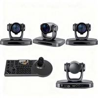 Kit de caméra de streaming G530 USD1498 avec livraison gratuite = 4 caméras de conférence PTZ 4K avec zoom optique 30X, diffusion LAN et IA + contrôleur