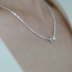 Collar de Plata de Ley S925 para Mujer con Cadena de Coliflor Brillante y Diseño de Perlas de Imitación, Joyería Fina - Product Image 3