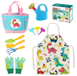 Jinying New Outdoor Garden Toys <b>Kids</b> Gardening Tools Toy Set With <b>Apron</b> and Gloves - Product Image 2