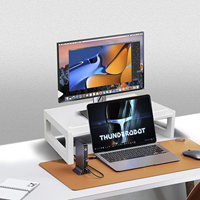 Convertisseur de bureau pneumatique réglable en hauteur pour poste de travail assis-debout