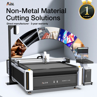 Machine de découpe CNC à double tête d'outil AOYOO pour carton ondulé, panneaux alvéolés et présentoirs