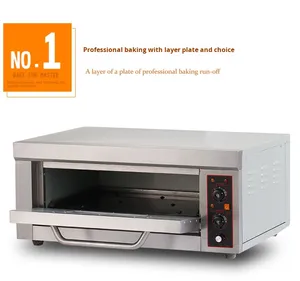 1 boong 1 khay Lò nướng điện thép không gỉ thương mại nướng lò với điều chỉnh nhiệt độ & hẹn giờ cho Bánh mì/Pizza/Cookies - Product Image 6