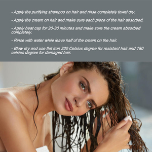 Entrega rápida OEM ODM Nanoplastia Tratamiento para el cabello Reparación Hidratante Nano Crema para el cabello liso para salón - Product Image 5