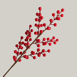 Capodanno fiore benedizione secchio composizione floreale agrifoglio rosso capodanno ornamento decorazione legno dorato ortensia <span class=keywords><strong>eucalipto</strong></span> - Product Image 3