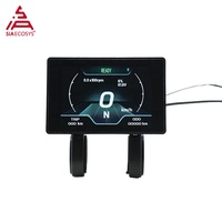 Layar Speedometer TFT SiAECOSYS SCJ3500 untuk Skuter Listrik dengan Cangkang Plastik DC 10-100V