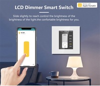 Interruptor de Pared Inteligente con Panel Táctil Capacitivo de Alta Gama, Certificado HomeKit, WiFi, Zigbee, MESH, Autonetworking, Temporizador, Control de Escenas
