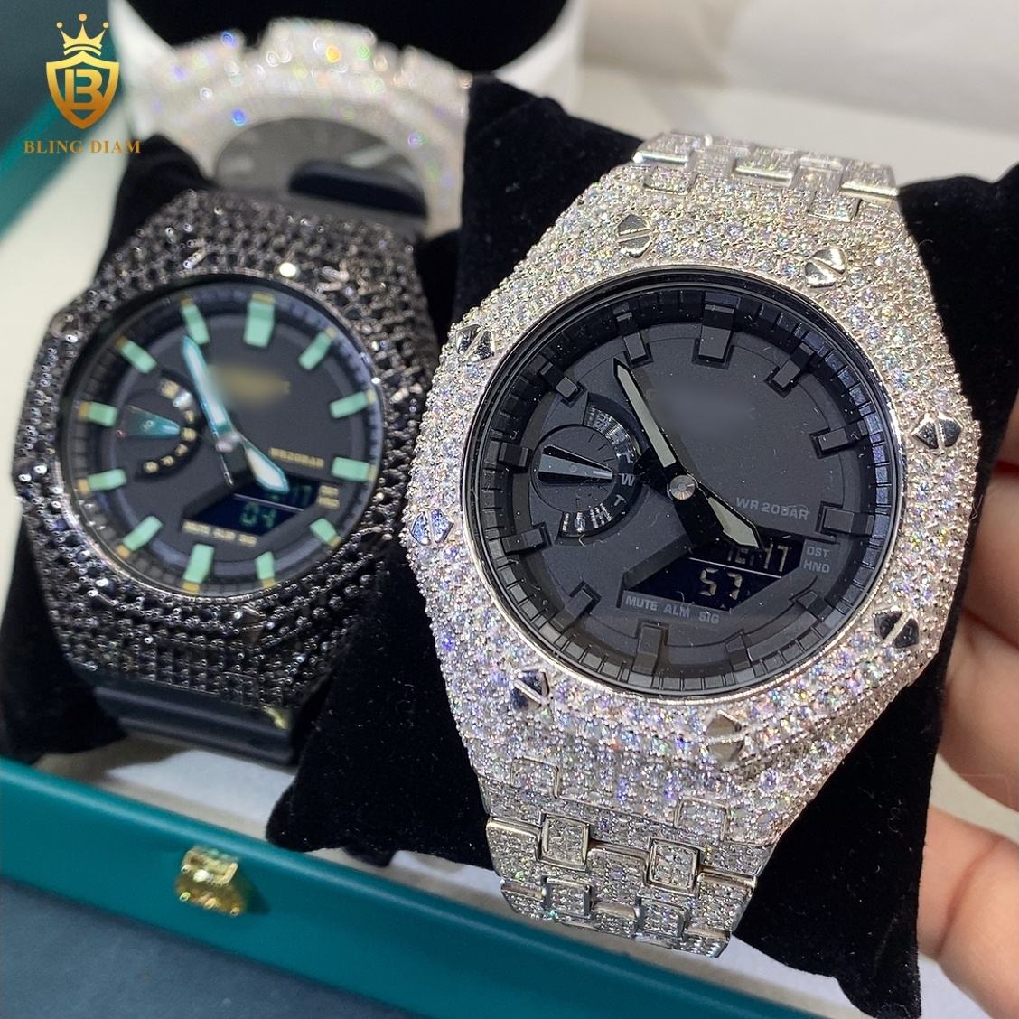 JB2384- GA2100 watch case -Silver