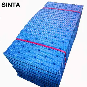 500*1000mm Cooling tower trickling filter PP PVC infill sheets cooling tower filler