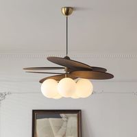 Lustre suspendu de style français en forme de fleur pour intérieur, lampe de plafond pour table de salle à manger, lampe suspendue moderne du milieu du siècle