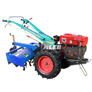 Begehbarer Traktor, der einen Kartoffel roder/Gewächshaus traktor tragen kann, der eine Pinnen maschine tragen kann