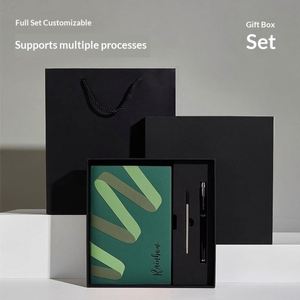 Cuaderno de Lujo A5 de Acero Inoxidable, con Páginas Rayadas y Cuadrícula, Impresión UV, Logotipo Personalizado, 200 Páginas, Juego de Regalo con Color Personalizado - Product Image 1