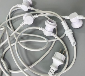 2*1.0mm2 cable de goma redondo IP65 impermeable E27 festón Cadena de luz para decoraciones al aire libre - Product Image 3