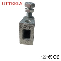 Pince de poutre anti-sismique en fonte ductile/acier au carbone QT450 homologuée UL FM pour sprinklers, galvanisée/noire, robuste
