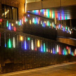 Ledemo personalizado al aire libre impermeable LED meteorito luces de Navidad <span class=keywords><strong>guirnalda</strong></span> IP67 calificación para fiesta lluvia efecto ducha - Product Image 1