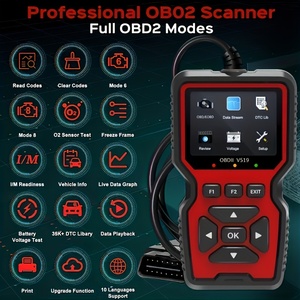 เครื่องมือสแกนอัตโนมัติ V519 รุ่นใหม่ OBDII ระบบวิเคราะห์โค้ดเต็มรูปแบบ เครื่องวิเคราะห์เครื่องยนต์แบบพกพาสำหรับการวินิจฉัยรถยนต์ ขายดี V519 Multi Sca - Product Image 3